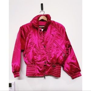 Vintage Metallic Hot Pink 80’s Ski Jacket